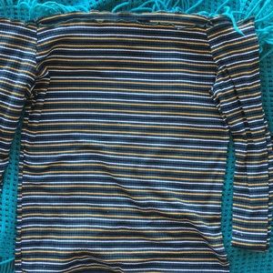 Green Stripe long sleeve shirt